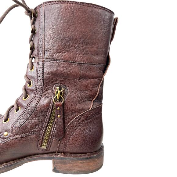 UGG Women's Jena Fashion Boots in Brown Leather Women's Size 8 - Picture 7 of 16